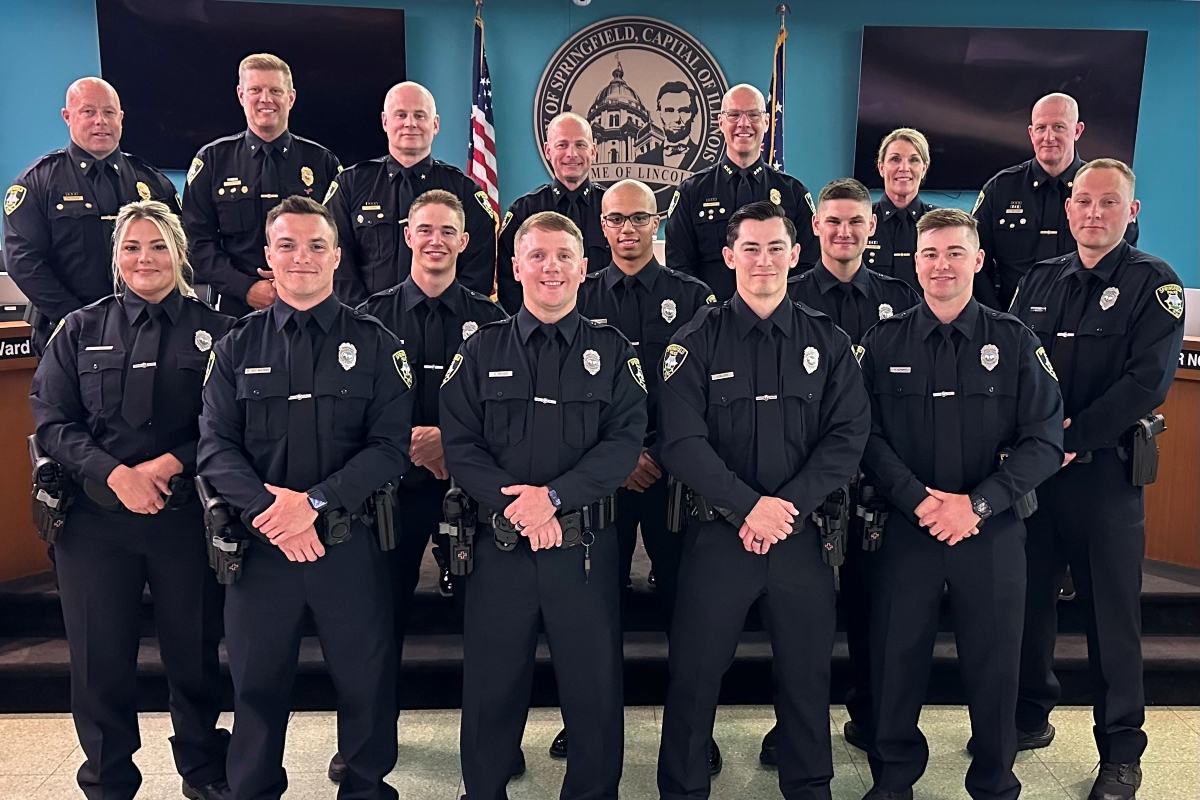 Springfield Police Officers joining the force