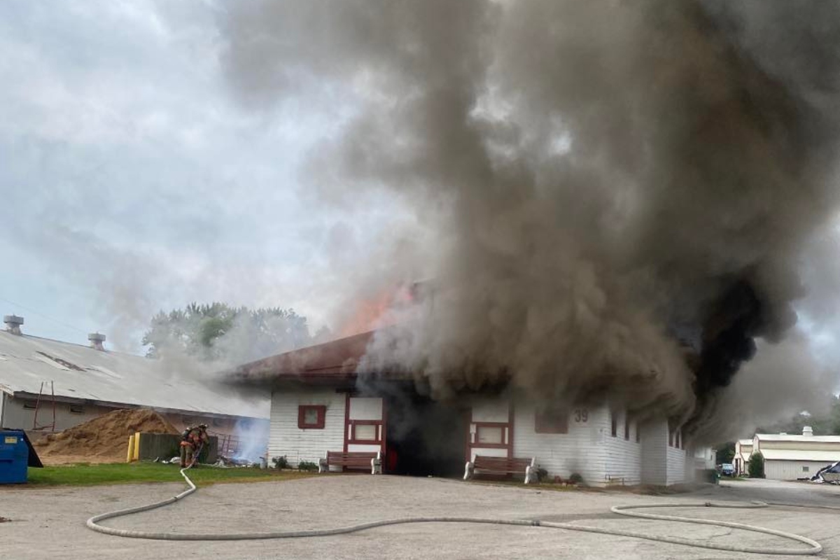 State Fairgrounds barn fire Springfield firefighters union Local 37