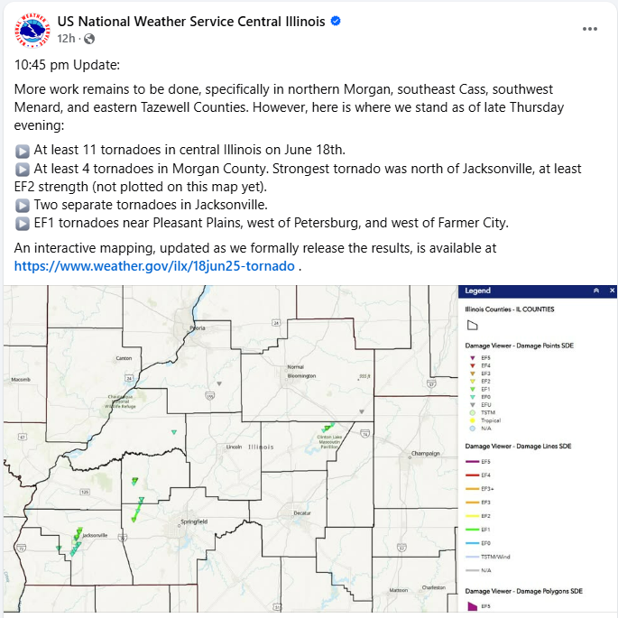 NWS Lincoln tornadoes