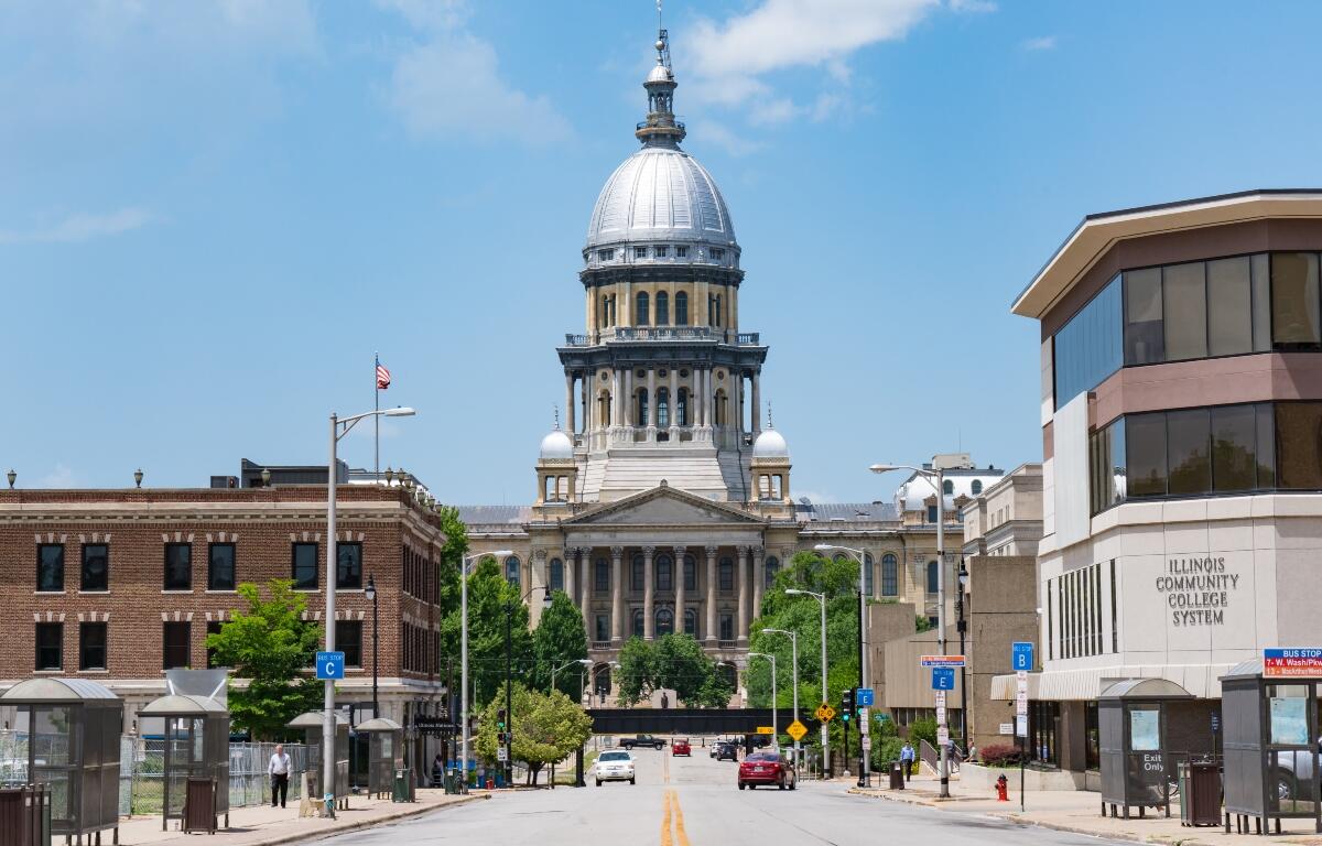 downtown springfield and capitol