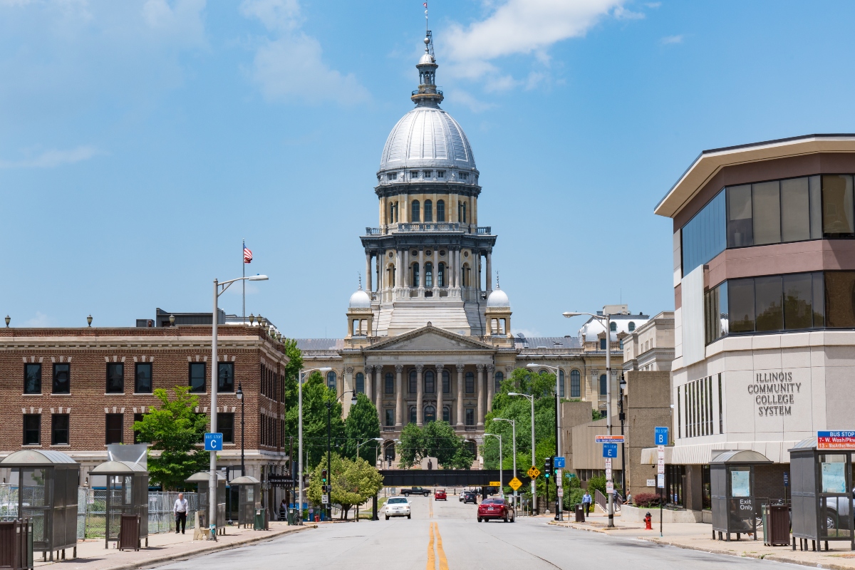 downtown springfield and capitol