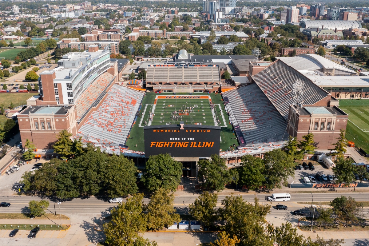 University of Illinois's Memorial Stadium