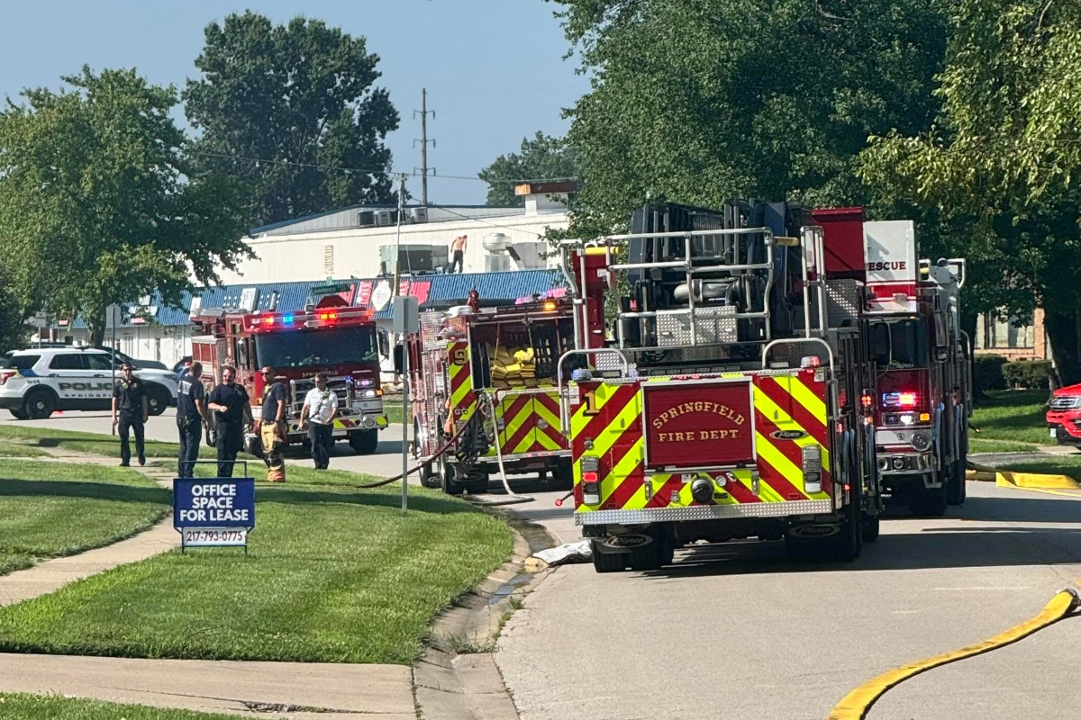 Springfield firefighters responded to a fire in a home's basement in the 400 block of S. Durkin Drive.