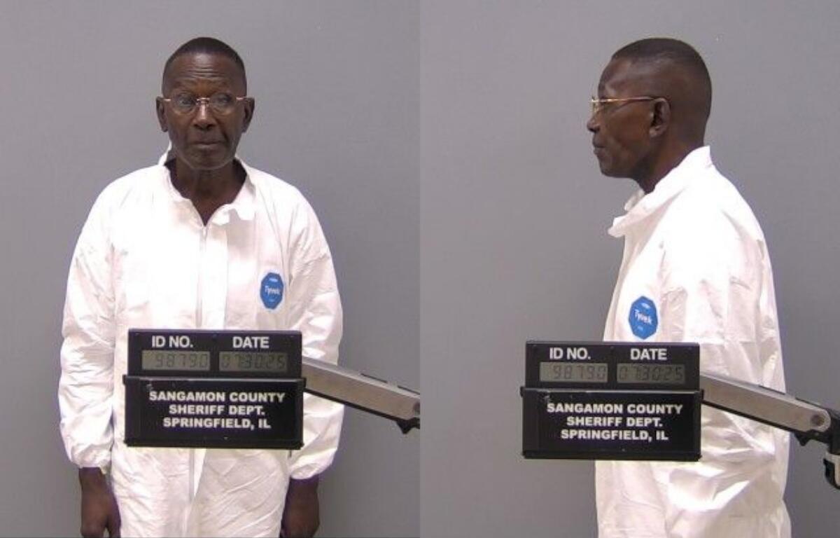 Joseph Johnson is charged with arson for a fire at the Sangamon Towers building in downtown Springfield.