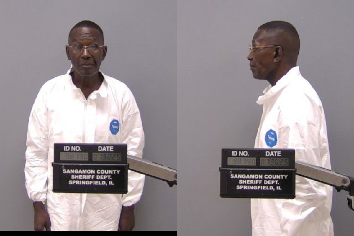 Joseph Johnson is charged with arson for a fire at the Sangamon Towers building in downtown Springfield.