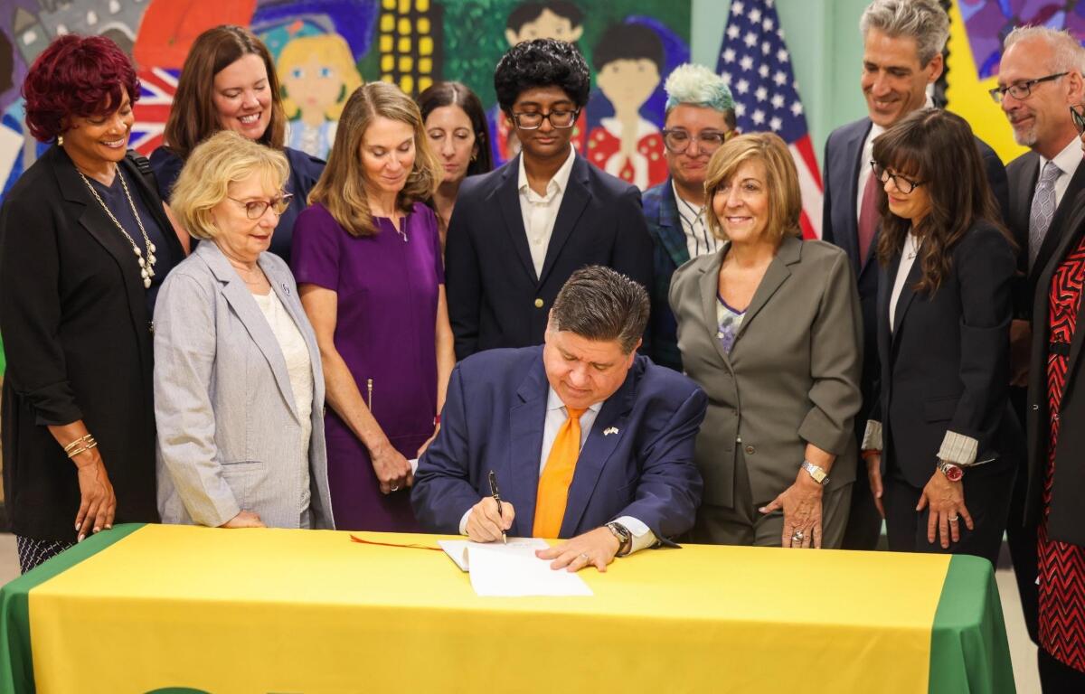Governor JB Pritzker signs into law Thursday a bill requiring mental health screenings for students in grades 3-12.