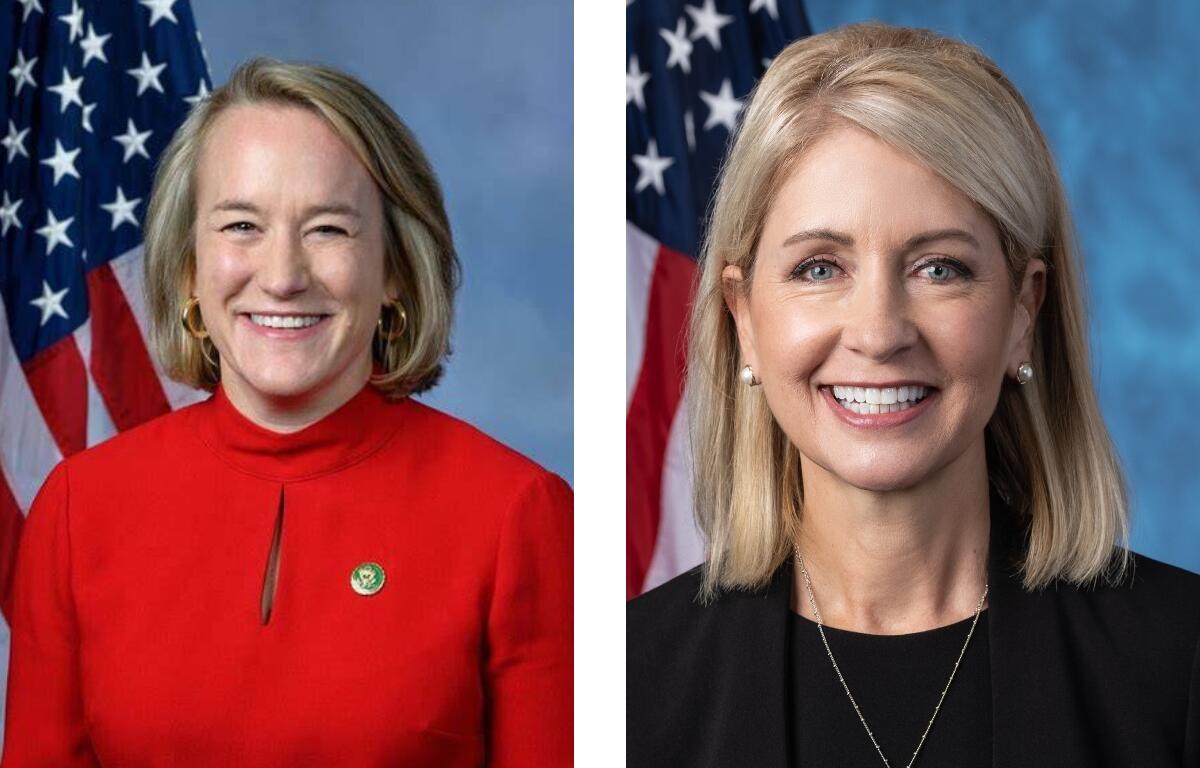 U.S. Reps. from Springfield, Nikki Budzingki (left) and Mary Miller (right).