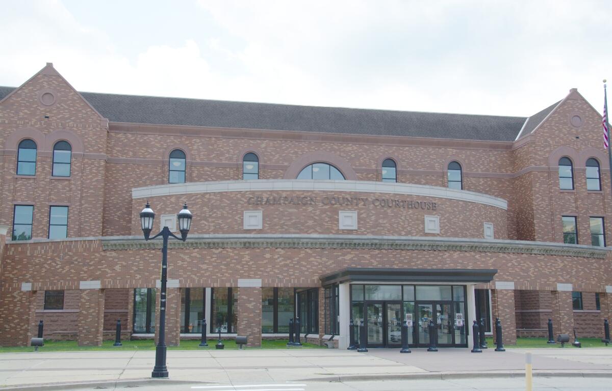 Main entrance to the Champaign County Courthouse