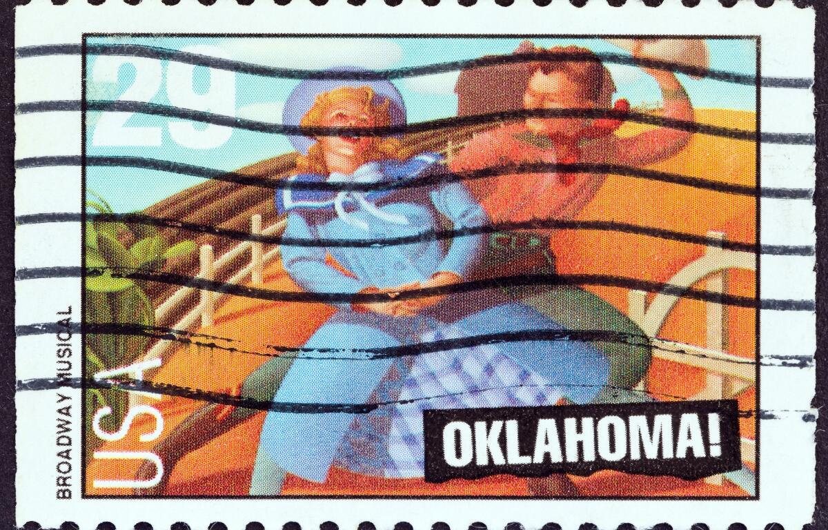 Oklahoma! postage stamp