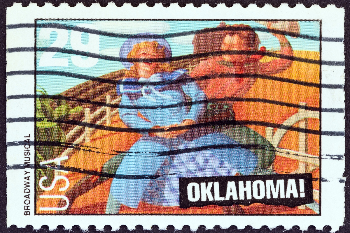 Oklahoma! postage stamp