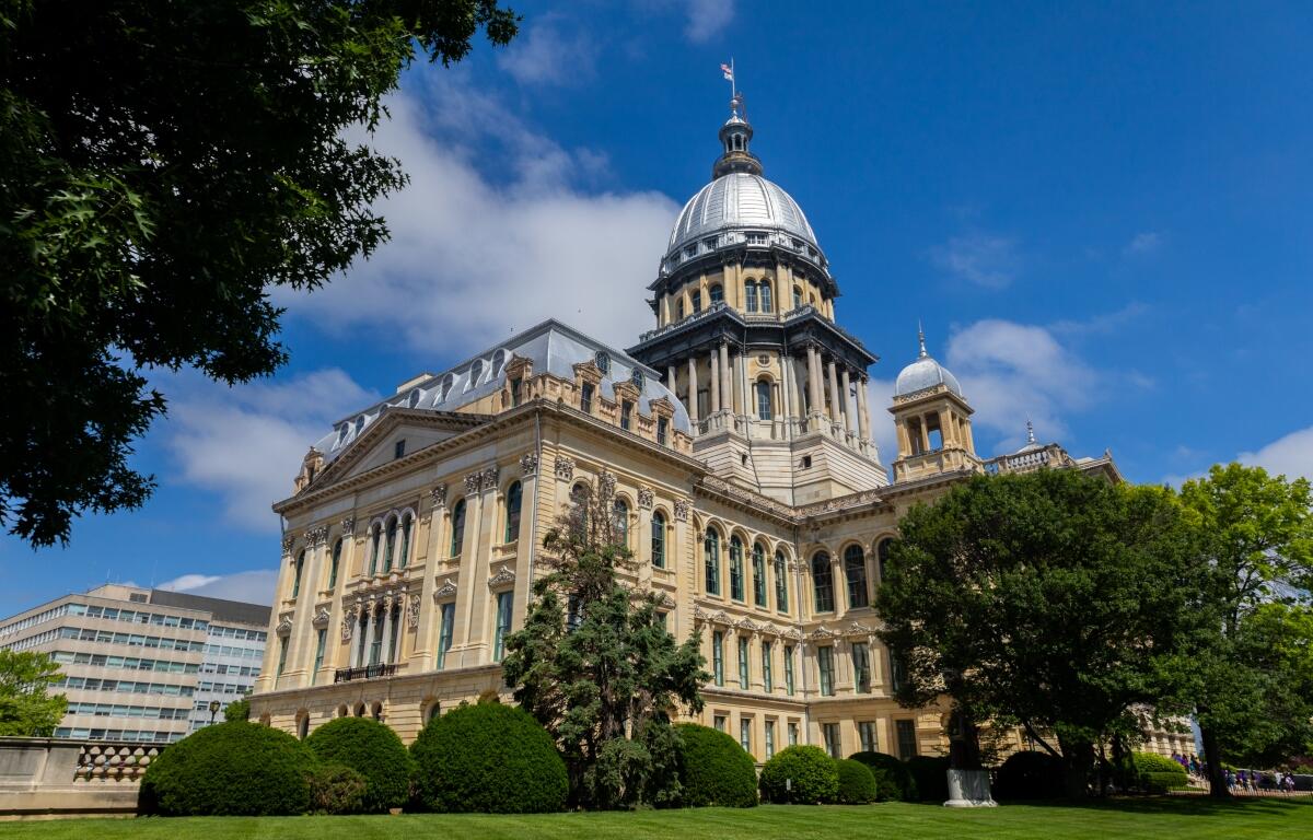 The Illinois Capitol is shown in May 2024. (Capitol News Illinois file photo)