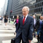 Former Democratic House Speaker Michael Madigan departs the Dirksen Federal Courthouse after receiving a 7 ½-year prison sentence on corruption charges on June 13, 2025. (Capitol News Illinois photo by Andrew Adams)