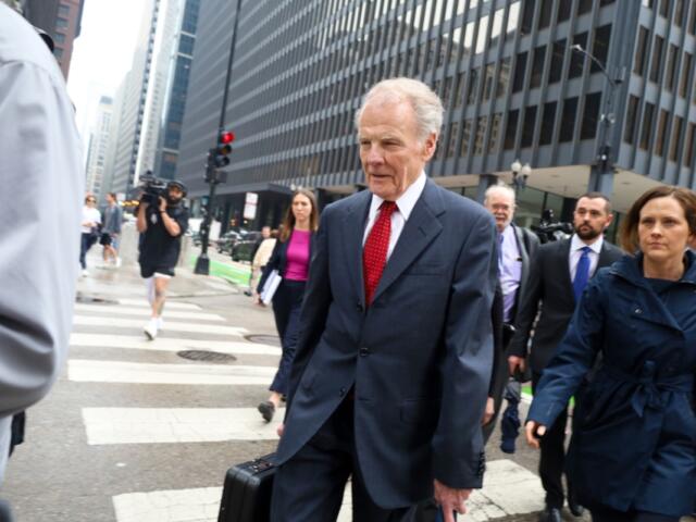 Former Democratic House Speaker Michael Madigan departs the Dirksen Federal Courthouse after receiving a 7 ½-year prison sentence on corruption charges on June 13, 2025. (Capitol News Illinois photo by Andrew Adams)