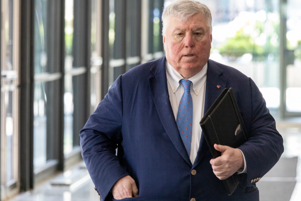 Former Commonwealth Edison lobbyist and City Club of Chicago director Jay Doherty leaves the Dirksen Federal Courthouse on Aug. 5, 2025. (Capitol News Illinois photo by Andrew Adams)