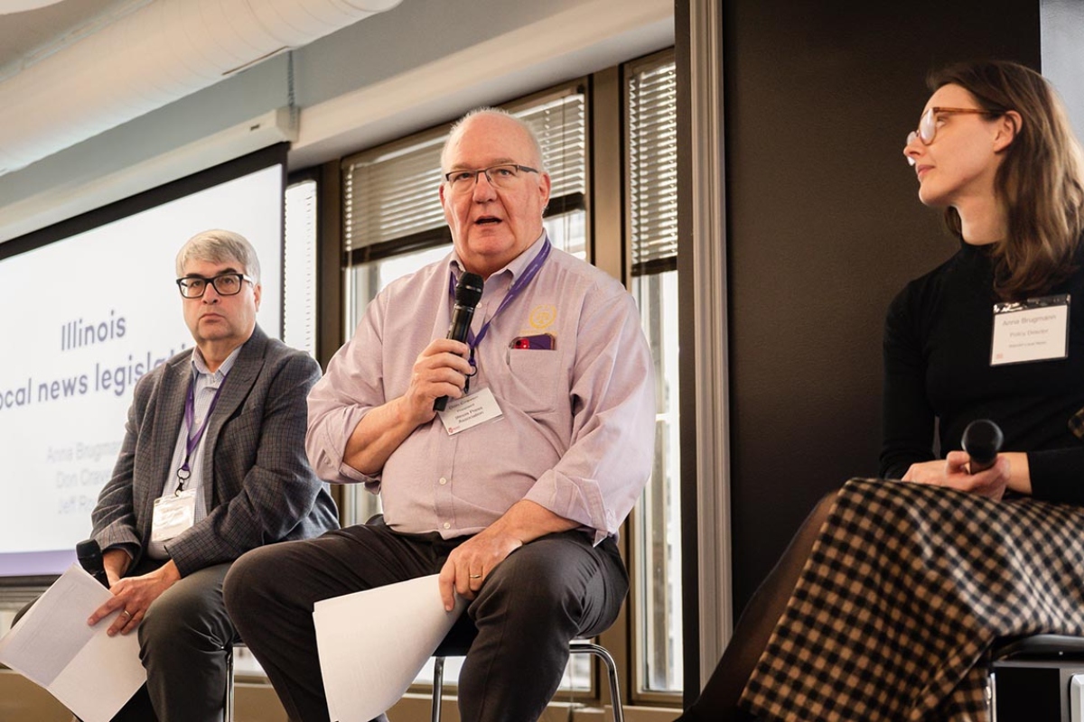 Left to right: Jeff Rogers, Don Craven and Anna Brugmann.