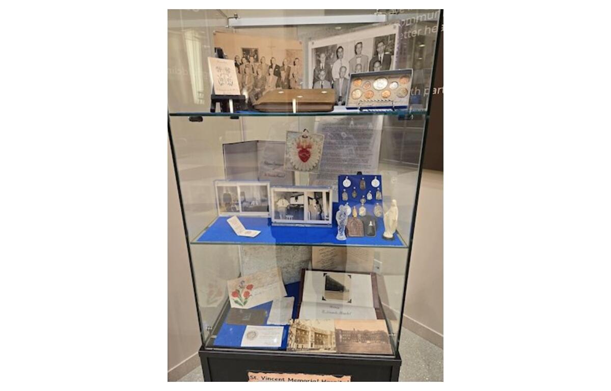 The contents of a time capsule discovered at Taylorville Memorial Hospital.