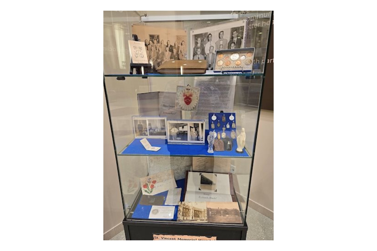 The contents of a time capsule discovered at Taylorville Memorial Hospital.