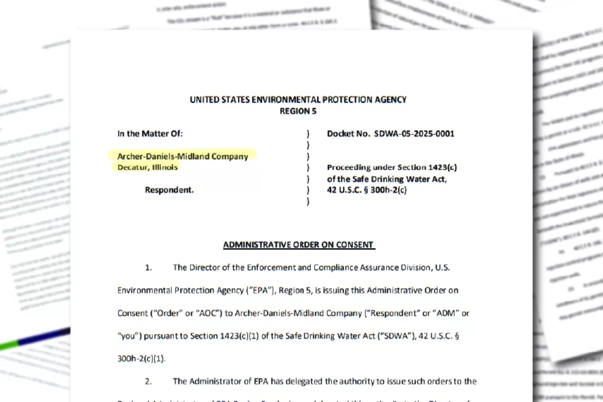 Illustration of what in 2024 was a proposed agreement between ADM and the EPA.