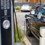 An electric vehicle charging station pictured in Chicago. (Capitol News Illinois file photo)