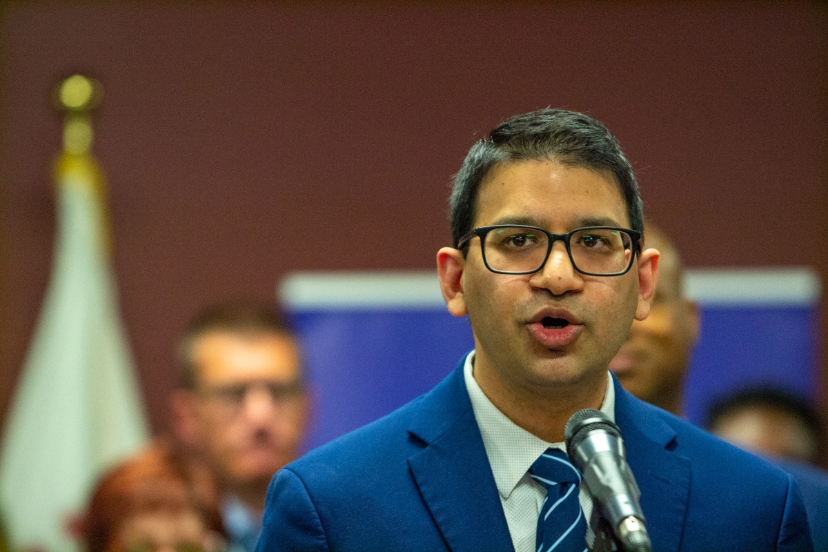 Illinois Department of Public Health Director Dr. Sameer Vohra is pictured at a news conference in Springfield in May 2023. (Capitol News Illinois photo by Jerry Nowicki)