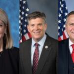 Left to Right: U.S. Reps. Mary Miller, Darin LaHood, Mike Bost.
