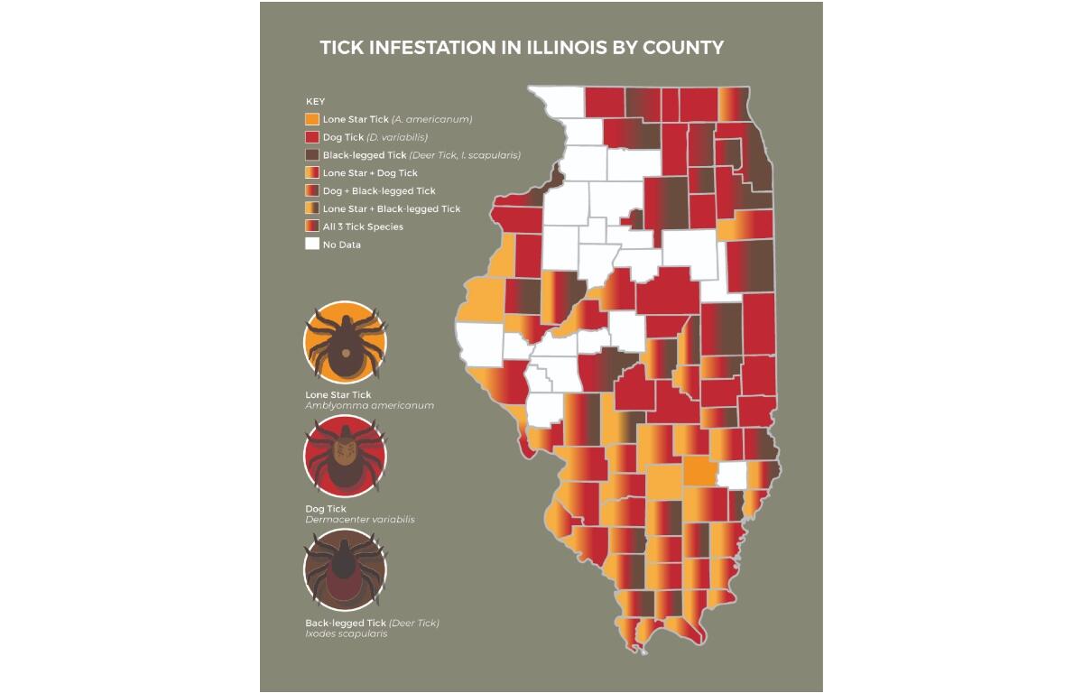 A map of tick infestation