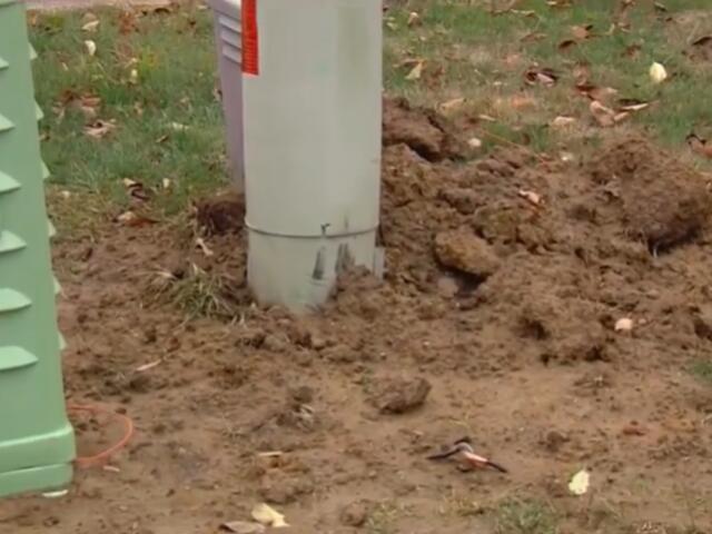 Utility work being done in Riverton has left an unsightly mess.