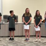 Students at Lincoln Magnet School in Springfield talk at a recent school board meeting about their Governor's Hometown Award.