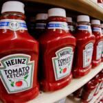 FILE- This Feb. 21, 2018, file photo shows a display of Heinz Ketchup on display in a market in Pittsburgh. (AP Photo/Gene J. Puskar, File)
