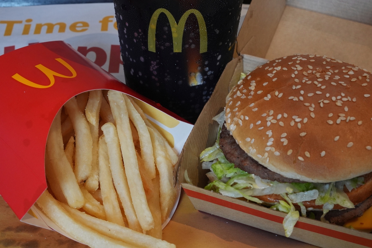 A McDonald's Big Mac Combo Meal is shown in Detroit, Tuesday, Sept. 2, 2025. (AP Photo/Paul Sancya)