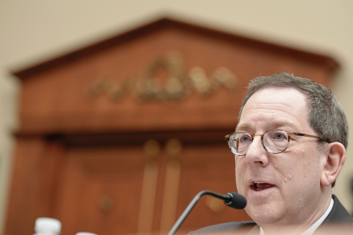 FILE - Northwestern University President Michael Schill testifies during a hearing of the House Committee on Education and the Workforce regarding pro-Palestinian protests on college campuses on Capitol Hill, Thursday, May 23, 2024, in Washington. (AP Photo/Mariam Zuhaib, File)