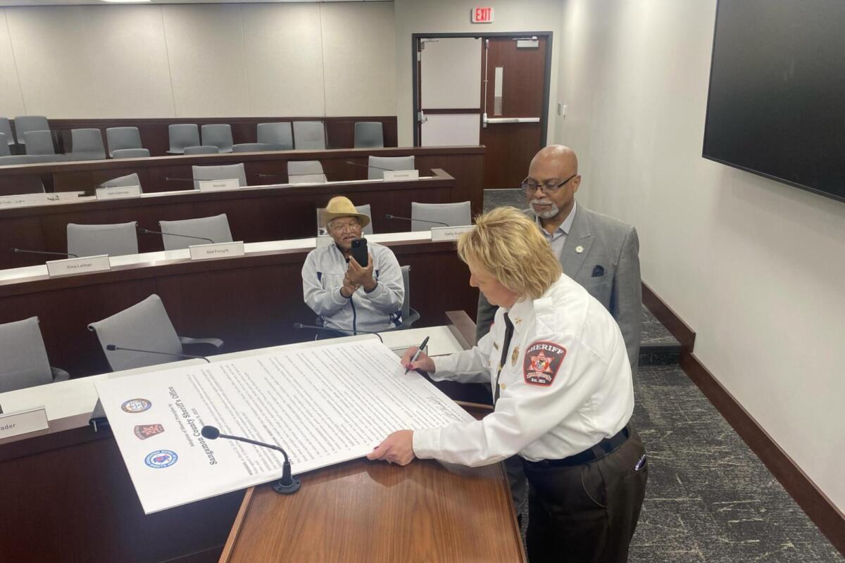 Sangamon County Sheriff Paula Crouch Signs 10 Shared Principles with NAACP
