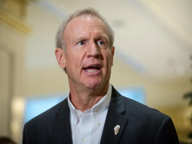 Then-Gov. Bruce Rauner in late 2016, more than a year into Illinois’ budget impasse. The stalemate, which lasted two years, resulted from the ideological battle between the Republican governor and Democrats who controlled the General Assembly. (Photo courtesy of the Better Government Association)