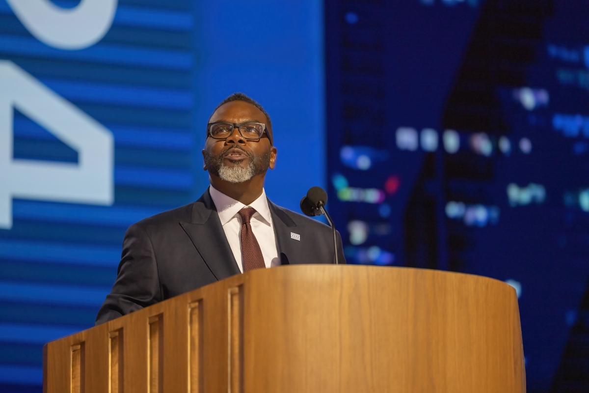 Chicago Mayor Brandon Johnson (File)