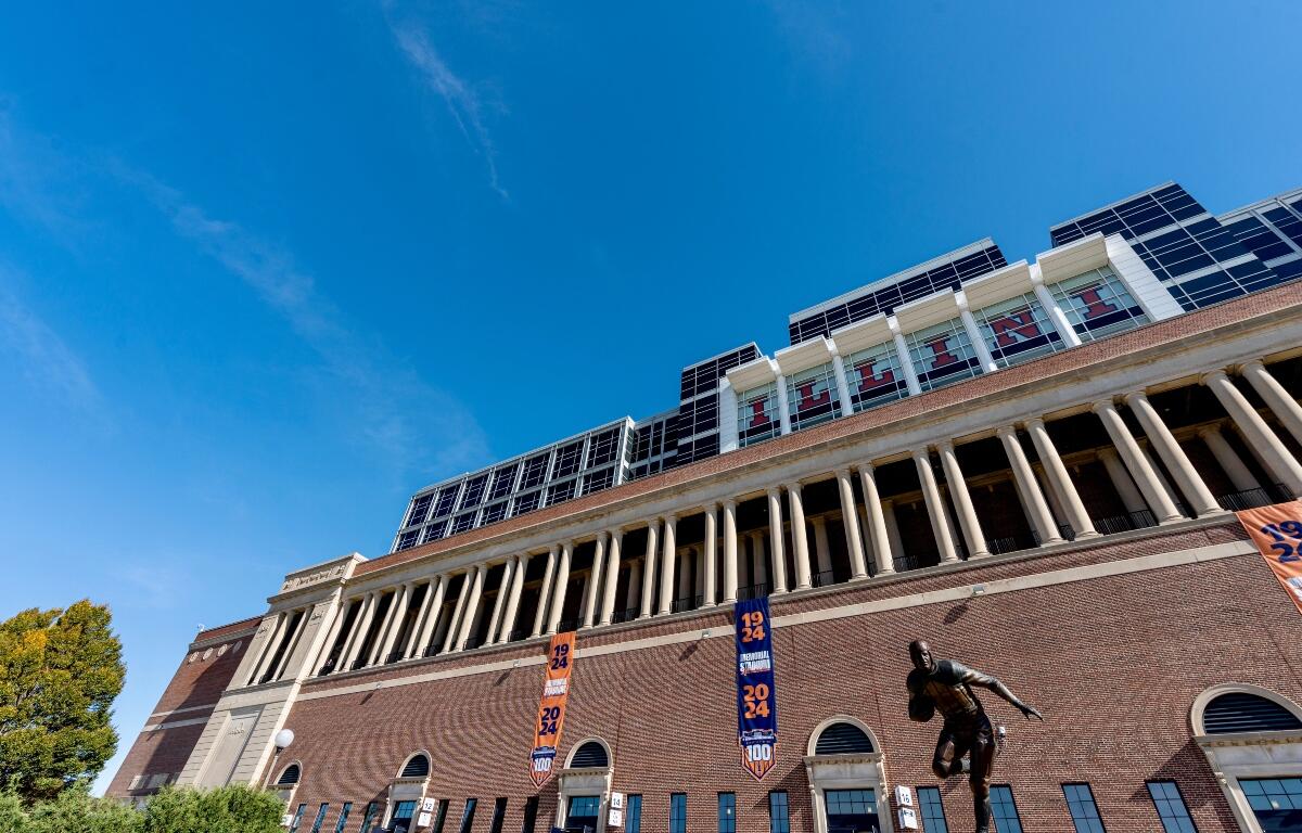 Memorial Stadium at the University of Illinois.