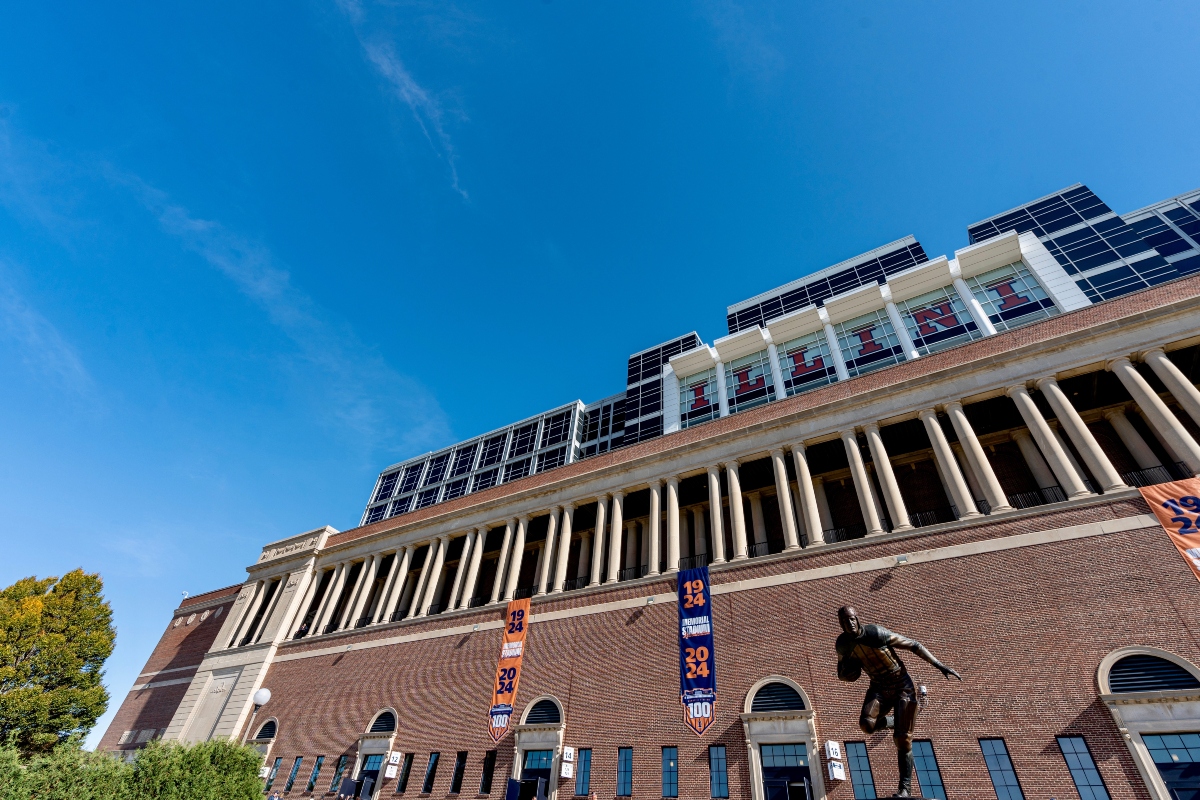 Memorial Stadium at the University of Illinois.