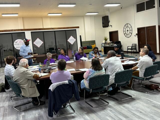 Springfield Ward 2 Alderman Shawn Gregory, standing, speaks to the Oct. 15, 2025 meeting of the Massey Commission.