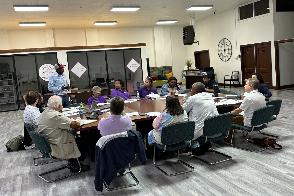 Springfield Ward 2 Alderman Shawn Gregory, standing, speaks to the Oct. 15, 2025 meeting of the Massey Commission.