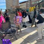 A rally was held Wednesday afternoon outside the Peoria County Courthouse, organized by supporters of Sonya Massey's family.