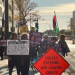 Supporters of Sonya Massey rally Monday afternoon outside the Peoria County Courthouse, at Main and Jefferson Streets.