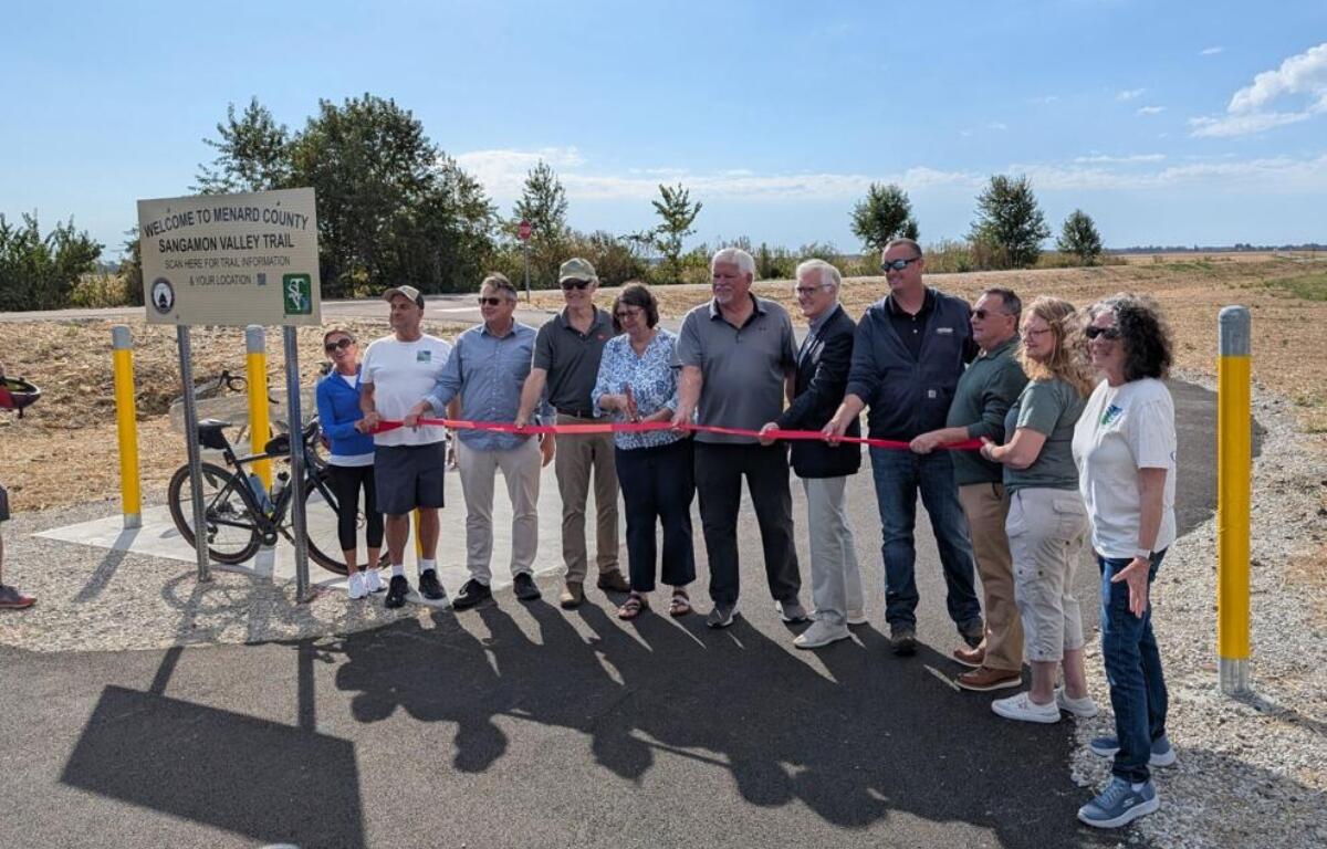 Sangamon Valley Trail extension dedicated in Menard County