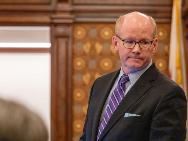 Senate President Don Harmon, D-Oak Park, is pictured in the Illinois Senate on May 31, 2025. (Capitol News Illinois photo by Andrew Adams)