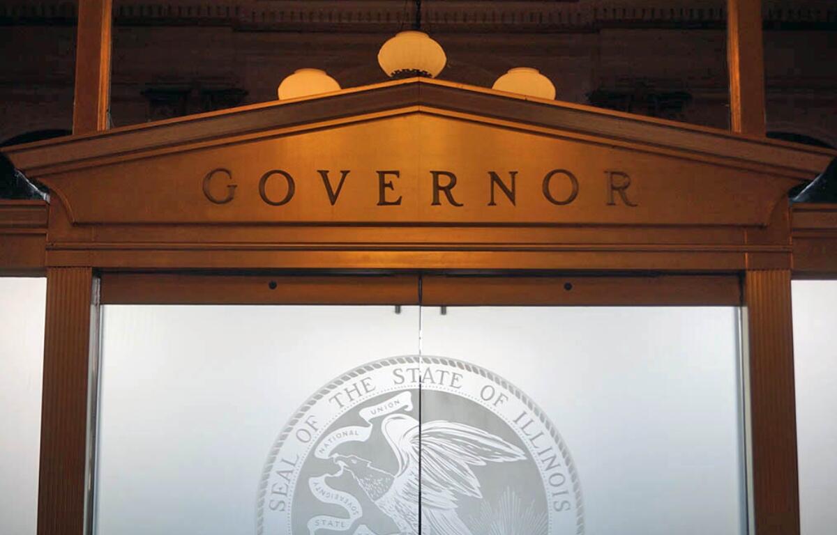 The governor’s office is pictured in the Illinois State Capitol. (Capitol News Illinois photo by Peter Hancock) The governor’s office is pictured in the Illinois State Capitol. (Capitol News Illinois photo by Peter Hancock) The governor’s office is pictured in the Illinois State Capitol. (Capitol News Illinois photo by Peter Hancock)