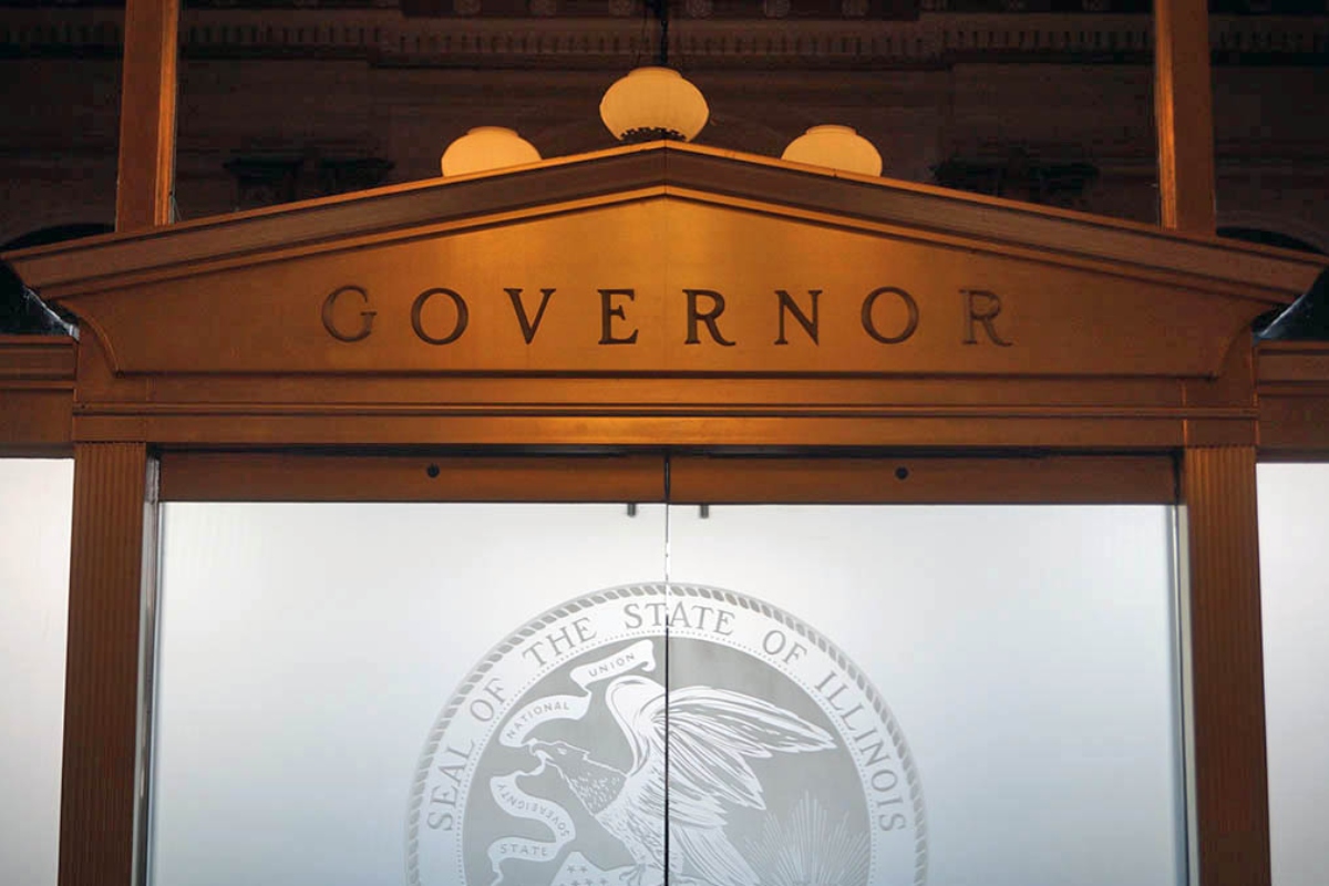 The governor’s office is pictured in the Illinois State Capitol. (Capitol News Illinois photo by Peter Hancock) The governor’s office is pictured in the Illinois State Capitol. (Capitol News Illinois photo by Peter Hancock) The governor’s office is pictured in the Illinois State Capitol. (Capitol News Illinois photo by Peter Hancock)