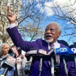 Sonya Massey’s father, James Wilburn, speaks outside the Peoria County Courthouse in Peoria, Ill. on Wednesday, October 29, 2025. (AP Photo/John O’Connor)