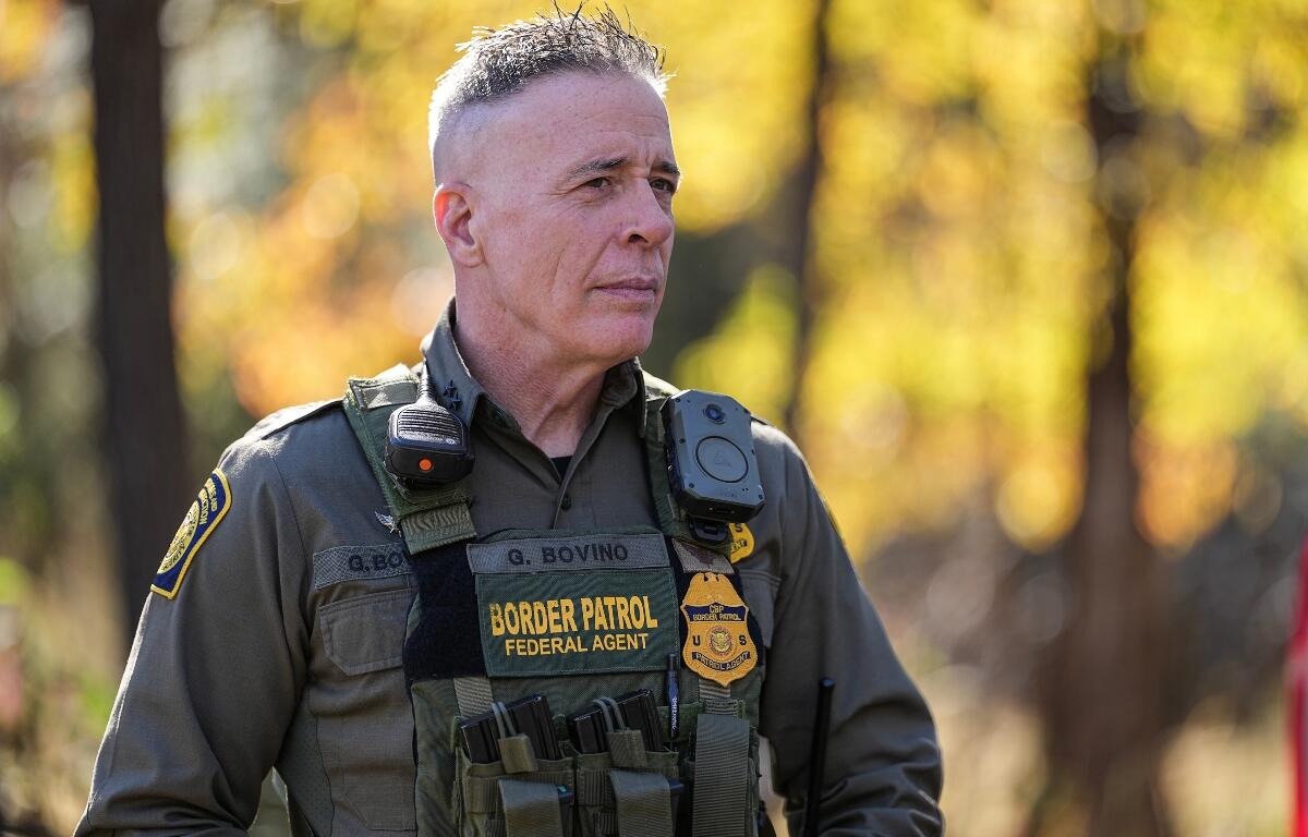 U.S. Border Patrol Commander at large Gregory Bovino looks on, Monday, Nov. 17, 2025, in Charlotte, N.C. (AP Photo/Matt Kelley)