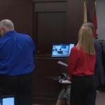 Peter Cadigan and Peggy Finley appear in Sangamon County Circuit Court.