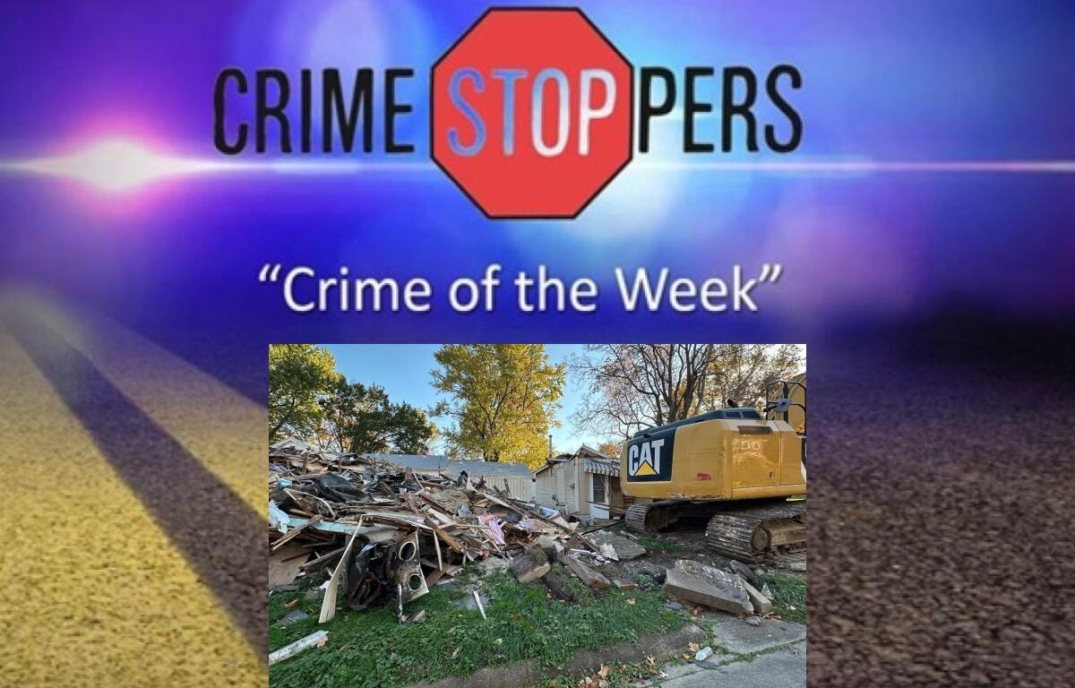 Do you know who used this excavator to tear down half a home in Petersburg?