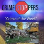 Do you know who used this excavator to tear down half a home in Petersburg?