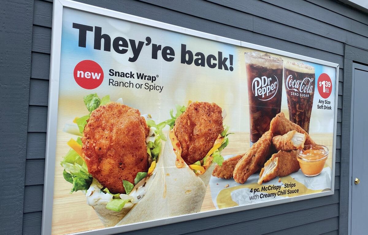McDonald's Snack Wraps